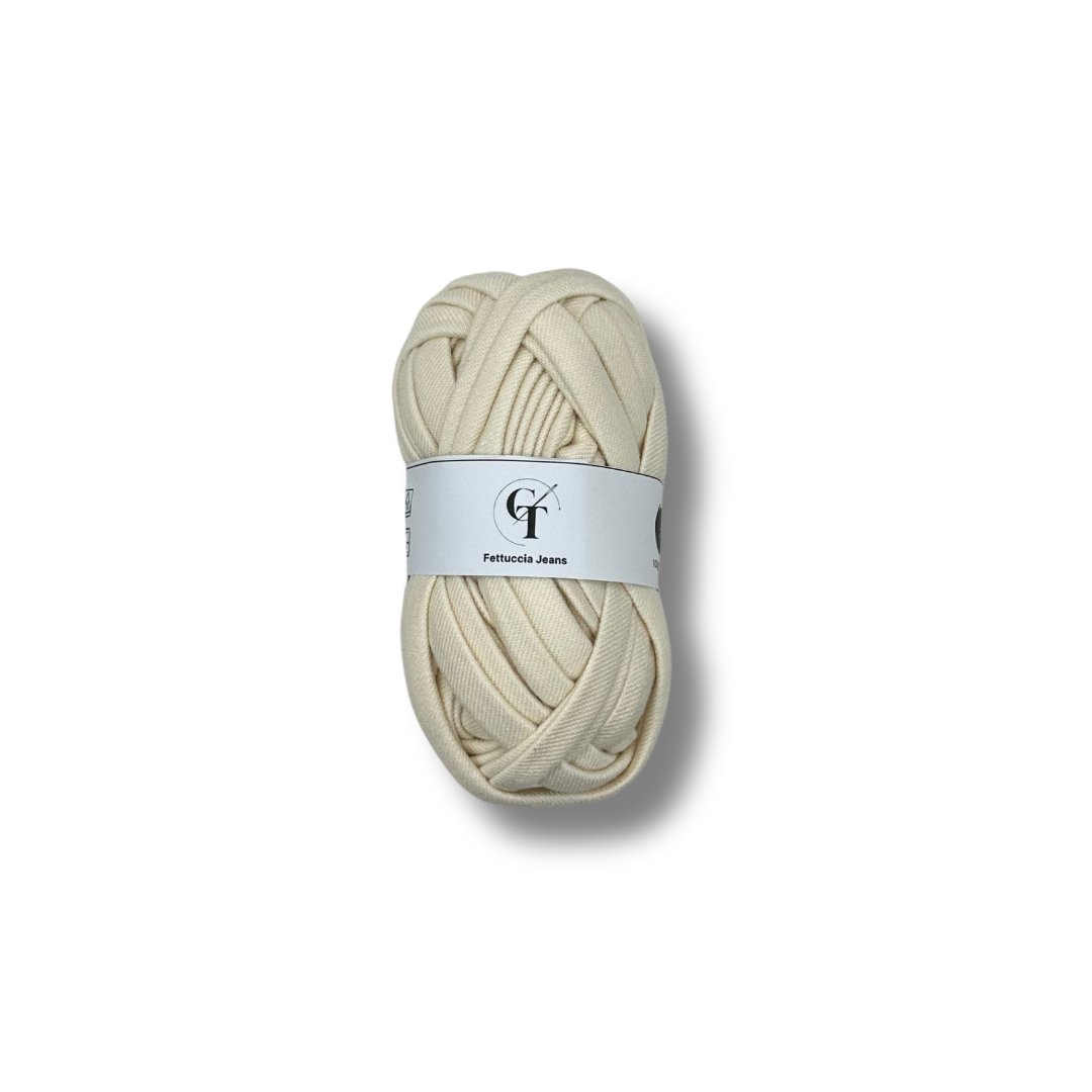 Fettuccia Jeans per Borse Uncinetto | Panna