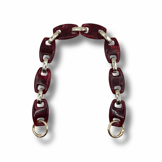 Catena per Borse Uncinetto Effetto Marmo – 42 cm Bordeaux
