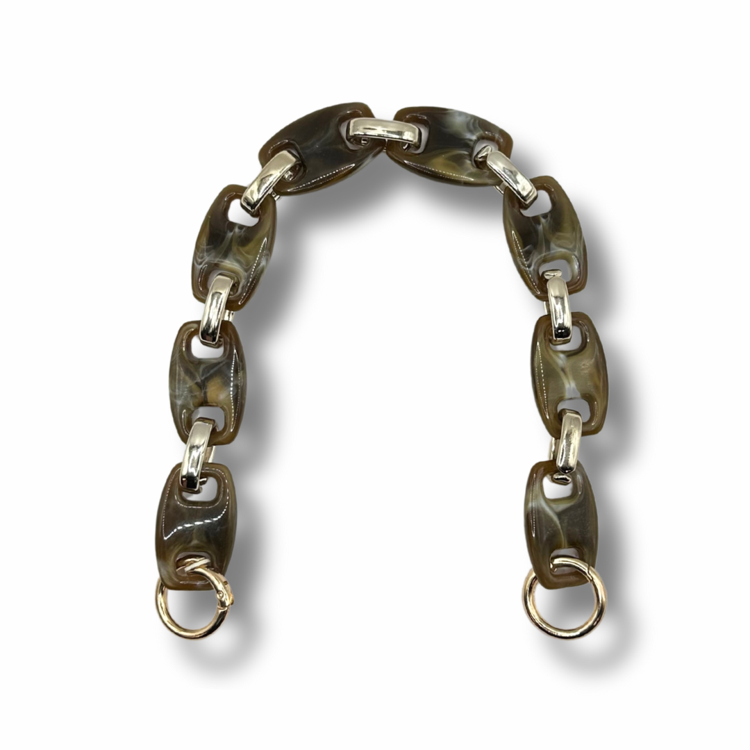 Catena per Borse Uncinetto Effetto Marmo – 42 cm Verde