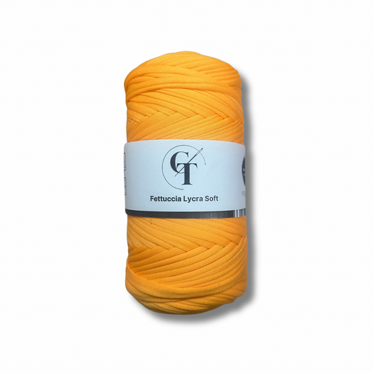 Fettuccia in Lycra Soft Arancione Fluo per Borse all’Uncinetto – 400g