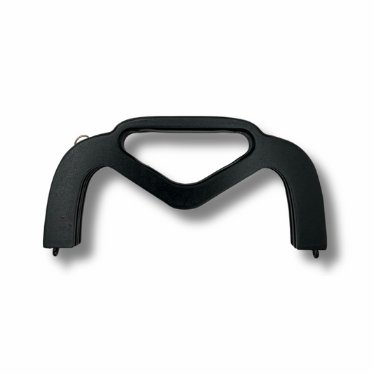 Manico in Legno Nero Ovale per Borsa Clutch