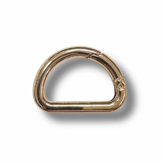 Moschettone Mezzaluna Oro 3,5x2,5 cm per Borse