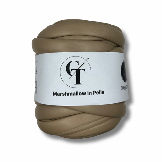 Filato Chunky Gigante in Pelle per Borse – Nocciola 500gr