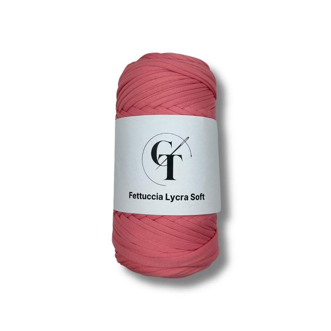 Fettuccia in Lycra Soft Fucsia per Borse all’Uncinetto – 400g