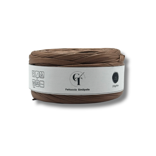 Fettuccia Similpelle per Borse Uncinetto | Marrone Chiaro
