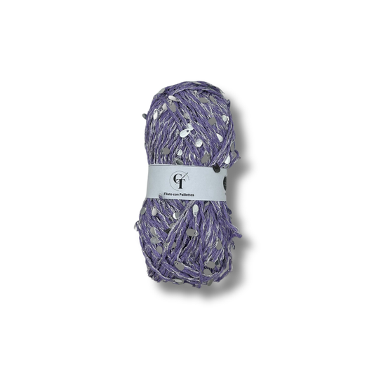 Filato Paillettes per Cappelli e Accessori Uncinetto | Lilla