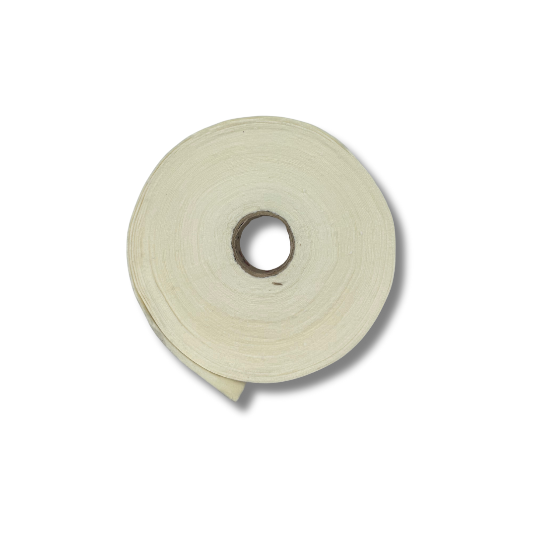 Fettuccia Velluto Elasticizzato Panna per Borse Uncinetto 313gr