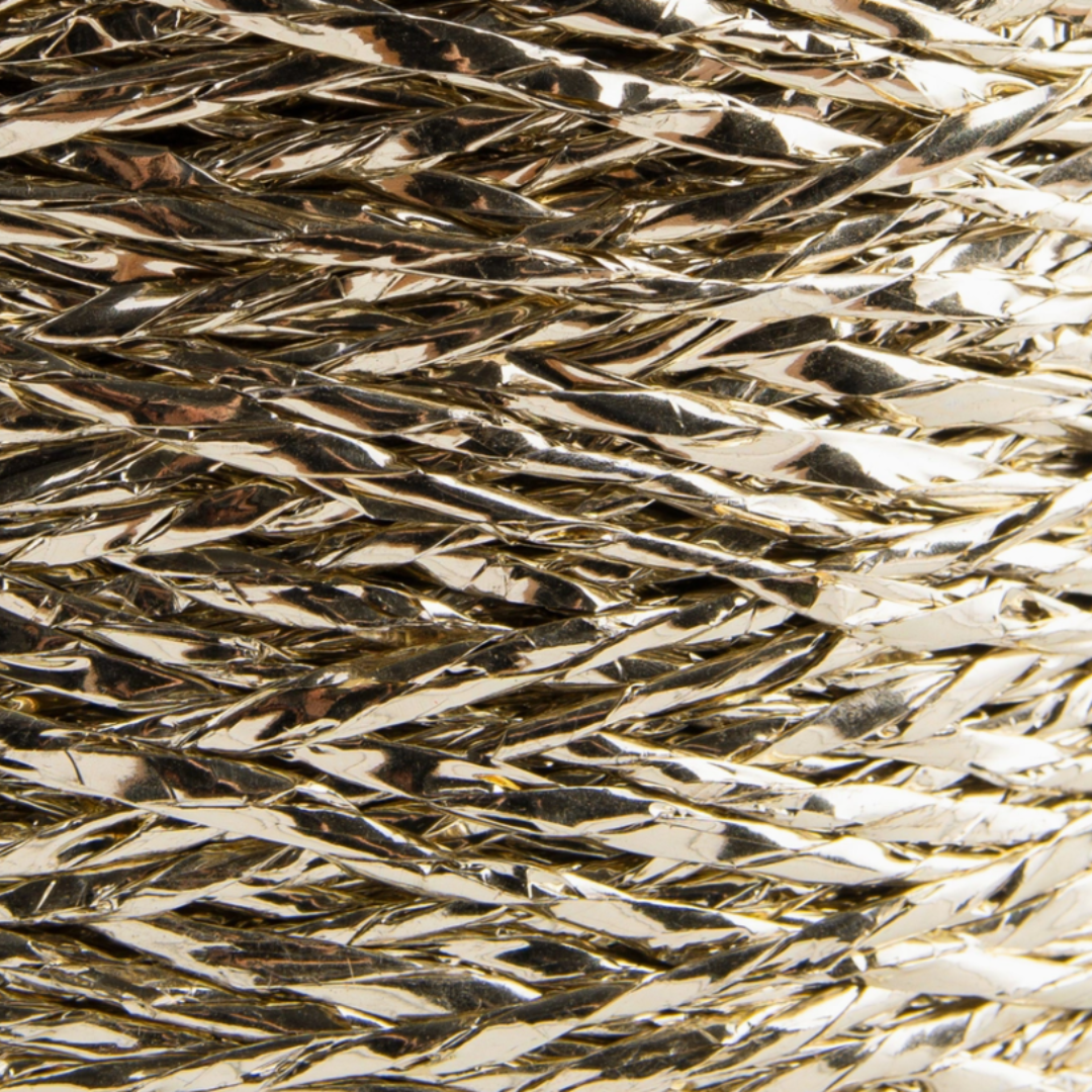 Cordino Ritorto Metallizzato - 250gr, 100% Poliestere