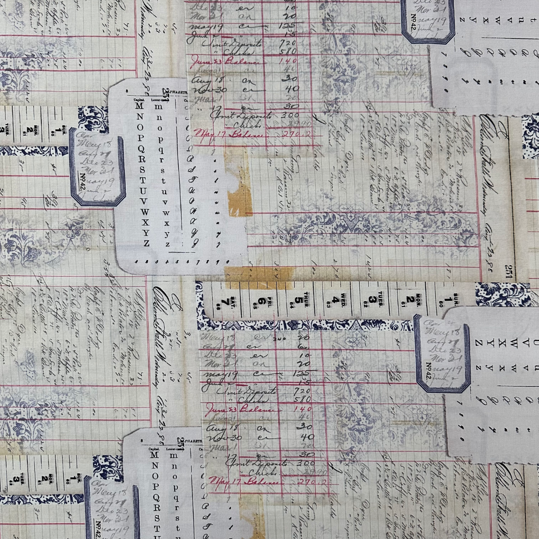 PWTH099 | Tessuto Americano Tim Holtz in Cotone 110 cm | Calendar