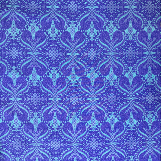 PWTP0128| Tessuto Americano Tula Pink in Cotone 110 cm | Gata Keeper Blue