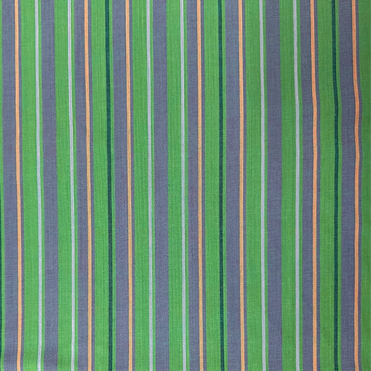 Tessuto Americano in Cotone 110 cm | Green Stripes