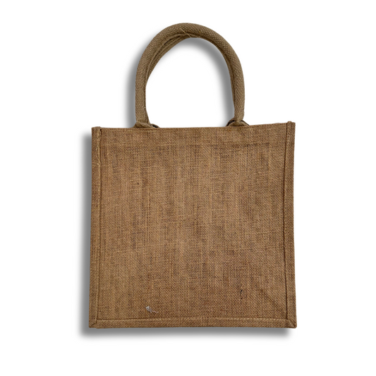 Borsa in Juta Naturale | Dimensioni 30x30x12,5 cm | Manico Alto 14 cm