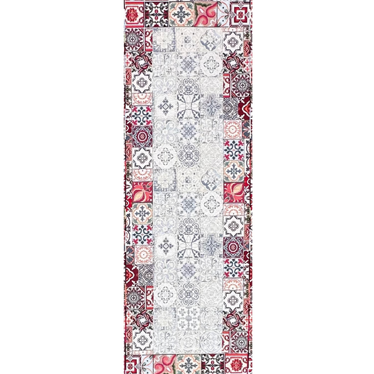 Pannello Gobelin Stampato Fantasia Maioliche 45x140 cm | Runner e Centrotavola
