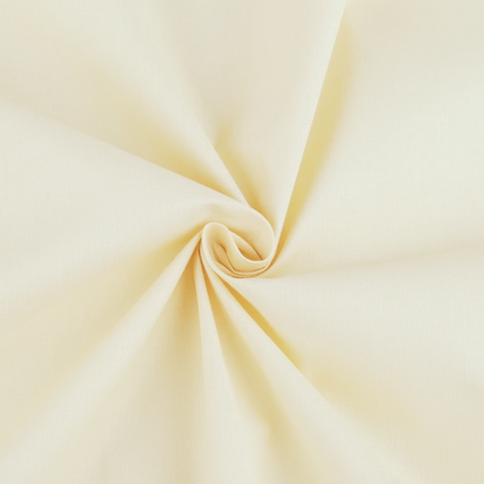 Tessuto 100% Cotone Giallo Pastello altezza 3mt - Ideale per Cucito e Progetti Creativi