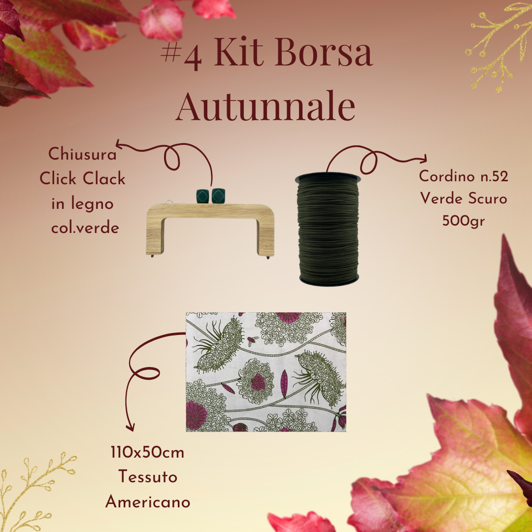 Kit per Borsa all'Uncinetto Autunnale