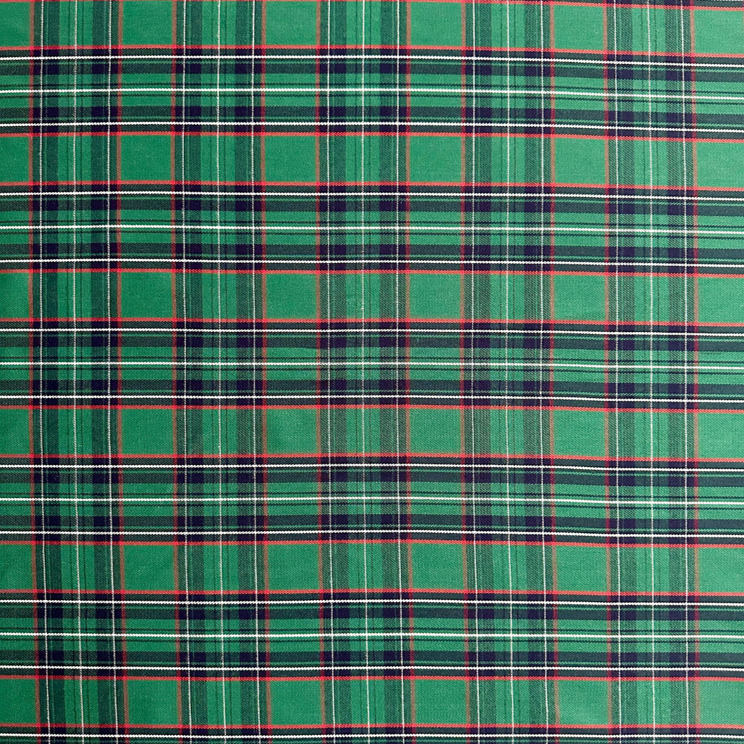 Tessuto Tartan Verde per Arredo e Abbigliamento - 150cm