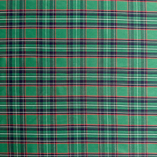 Tessuto Tartan Verde per Arredo e Abbigliamento - 150cm