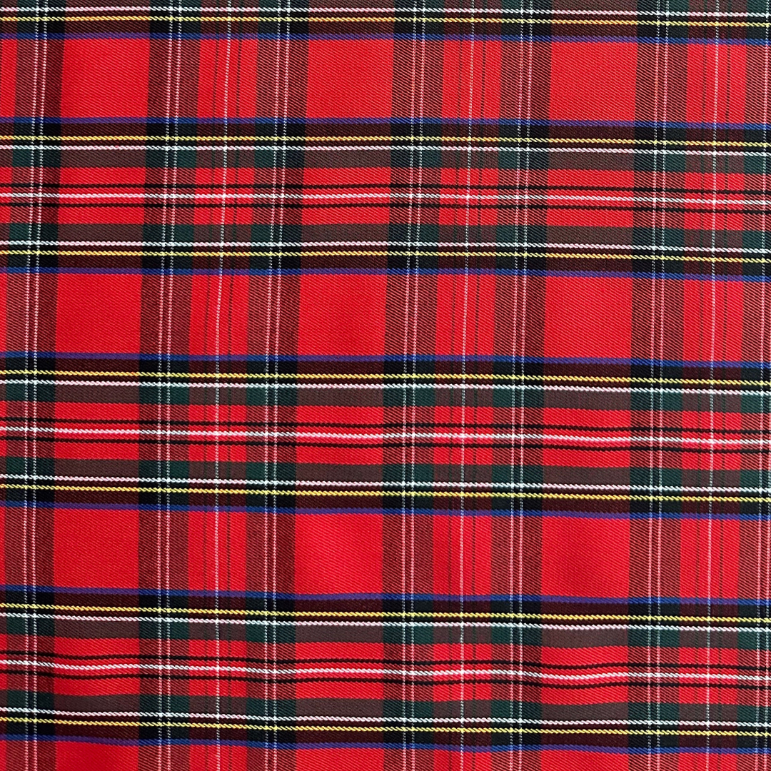 Tessuto Tartan Rosso per Arredo e Abbigliamento - 150cm