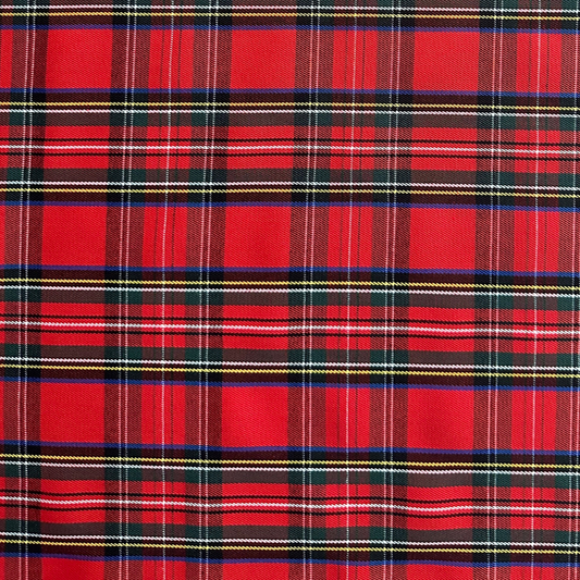 Tessuto Tartan Rosso per Arredo e Abbigliamento - 150cm