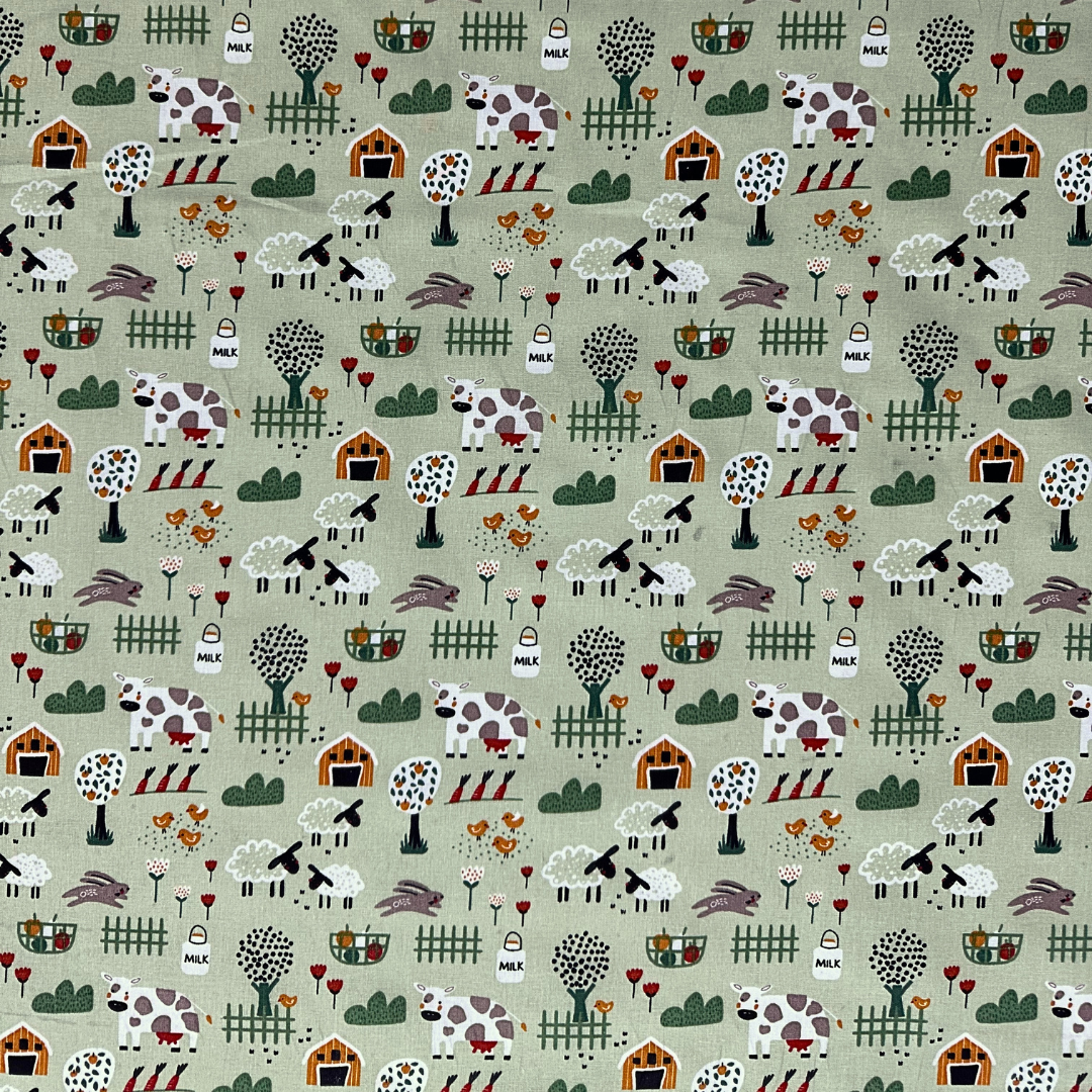 LGC017002 | Tessuto Cotonina Baby  Fattoria | 100% Cotone | Altezza 140 cm