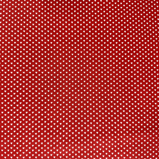 LGB156006 | Tessuto Cotonina Baby Cuoricini | 100% Cotone | Altezza 140 cm