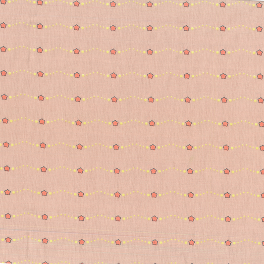 Stelline Rosa | Tessuto Cotonina Baby a Metraggio 140cm | 100% Cotone - Ideale per Cucito Creativo