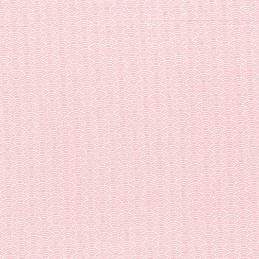 Ventagli Rosa | Tessuto Cotonina Fantasia a Metraggio | 100% Cotone | 140 cm Altezza