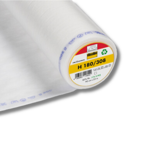 Interfodera Termoadesiva H180 Vlieseline | Altezza 90 cm | Perfetta per Camicie | Bianca
