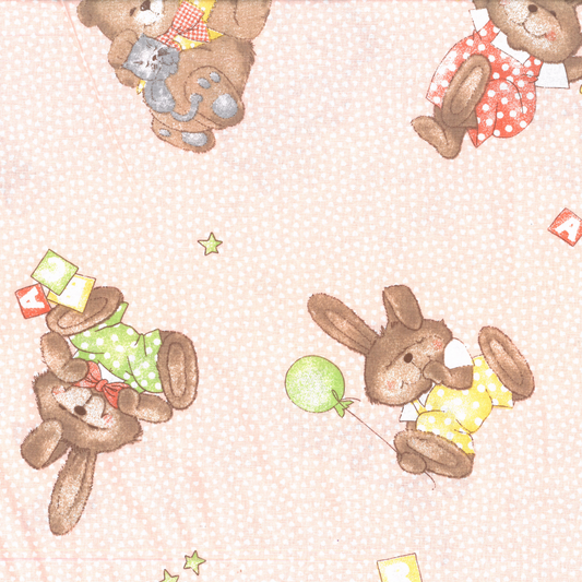 Coniglietti | Tessuto Cotonina Baby a Metraggio 280cm | 100% Cotone - Ideale per Cucito Creativo