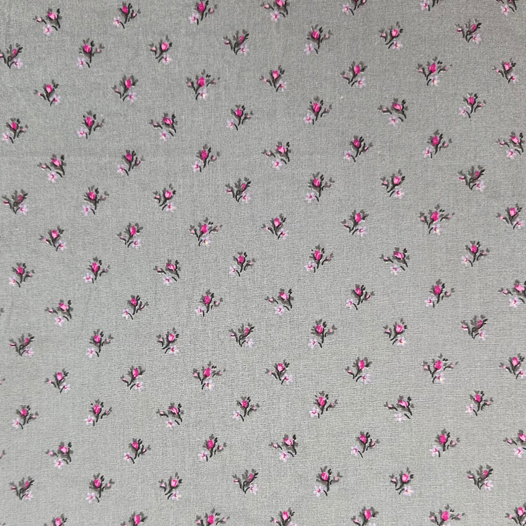 LILLY | Tessuto Cotonina Floreale | 100% Cotone | Altezza 140 cm