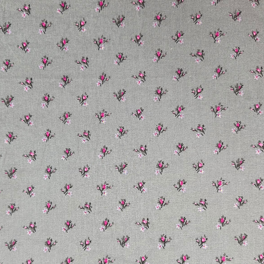 LILLY | Tessuto Cotonina Floreale | 100% Cotone | Altezza 140 cm