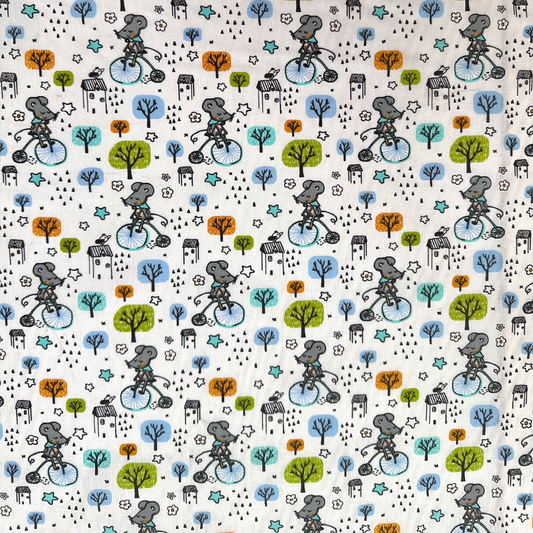 DANY | Tessuto Cotonina Baby Topolini | 100% Cotone | Altezza 140 cm