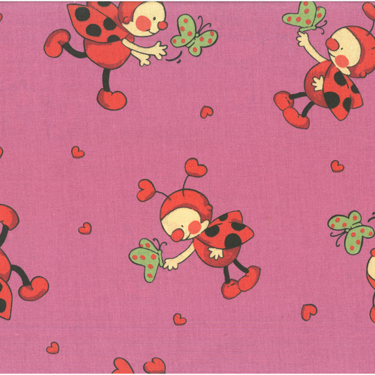 Coccinelle | Tessuto Cotonina Baby a Metraggio 280cm | 100% Cotone - Ideale per Cucito Creativo
