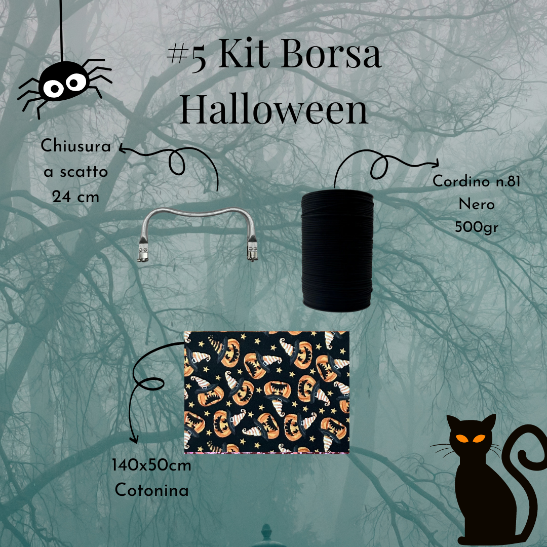 Kit per Borsa all'Uncinetto di Halloween