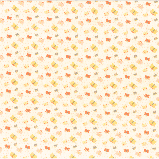 Farfalline | Tessuto Cotonina Baby a Metraggio 140cm | 100% Cotone - Ideale per Cucito Creativo