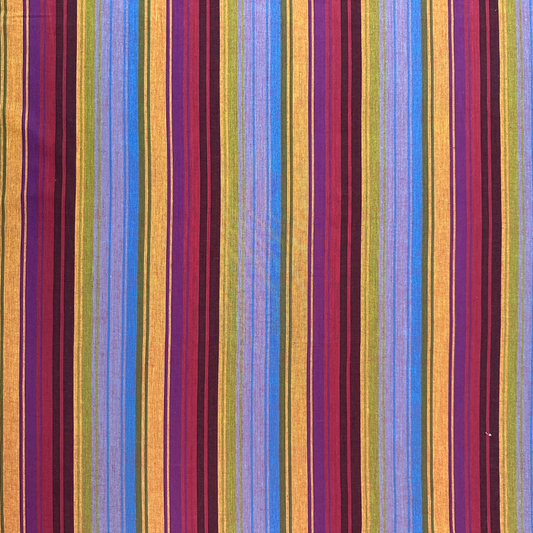 Tessuto Americano in Cotone 110 cm | Multicolored Stripes