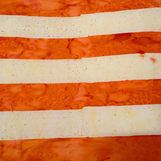 Tessuto Americano in Cotone 110 cm | Yellow and Orange Stripes