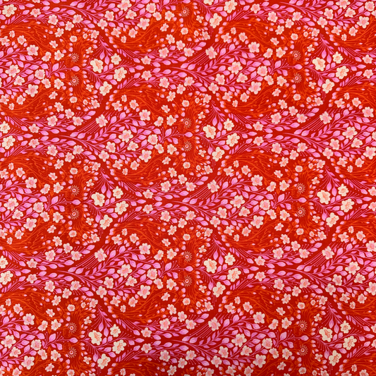 PWTP135.R | Tessuto Americano Tula Pink in Cotone 110 cm | Parrot Prattel