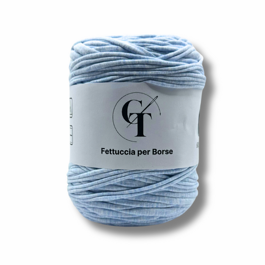 048 Celeste- Fettuccia per Borse all'Uncinetto - Eco Cotone 500g in Offerta!