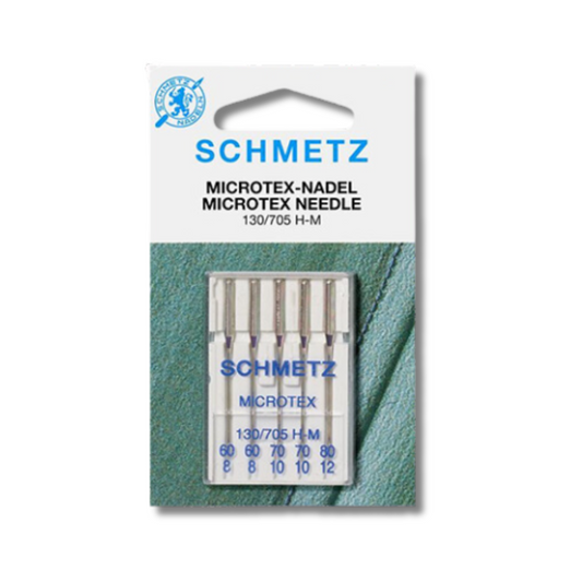 Ago Microtex Schmetz | Sistema 130-705 H-M 60/80 | Confezione da 5 pz Assortiti