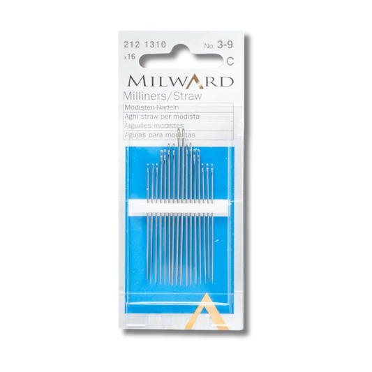 2121310 | Aghi Milliners/Straw per Modiste Milward No.3-9  | Confezione da 16 pz