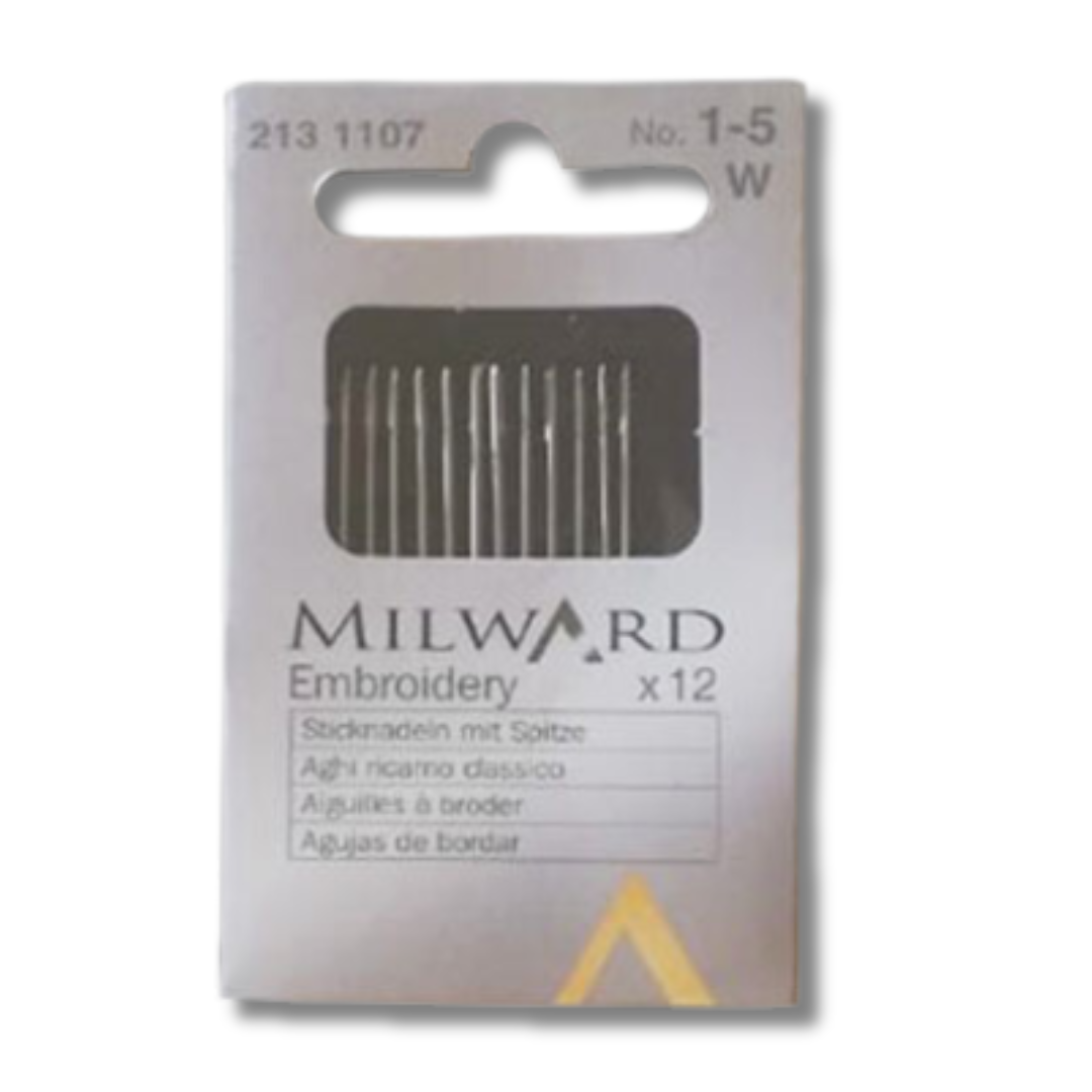 2131107 | Aghi per Ricamo Classico Milward No.1-5  | Confezione da 12 pz