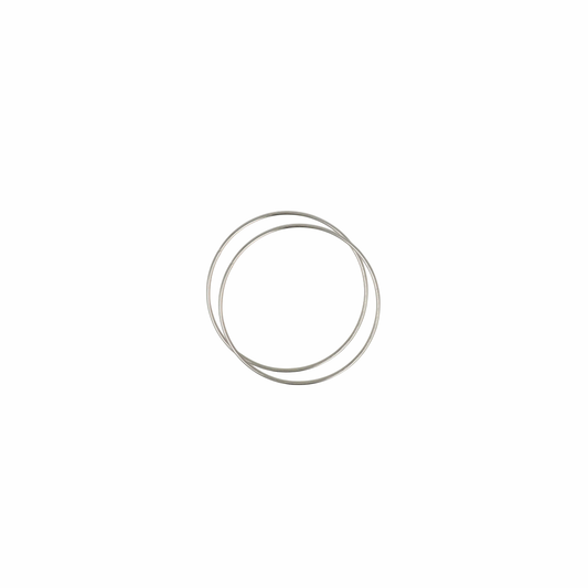 Cerchi in Metallo per Borse da Rivestire 10 cm – Argento