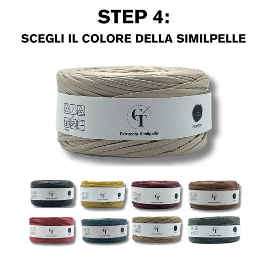 Fettuccia Similpelle per Borse Uncinetto