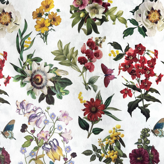 Tessuto Panama 280 cm in Cotone - Floreale