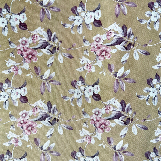Tessuto Panama 280 cm in Cotone - Fiori