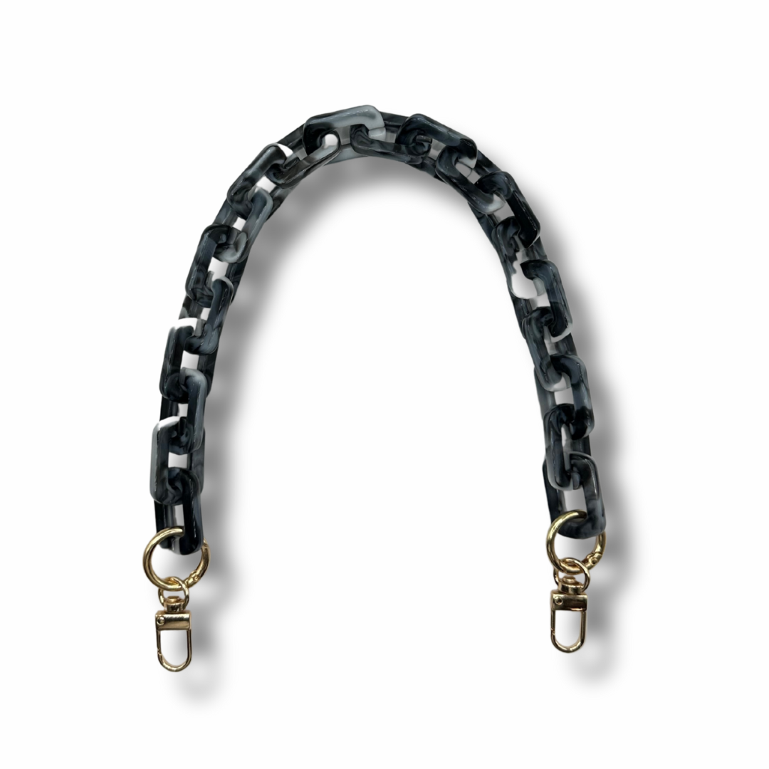 Manico per Borse Uncinetto Effetto Marmo – 44 cm Grigio