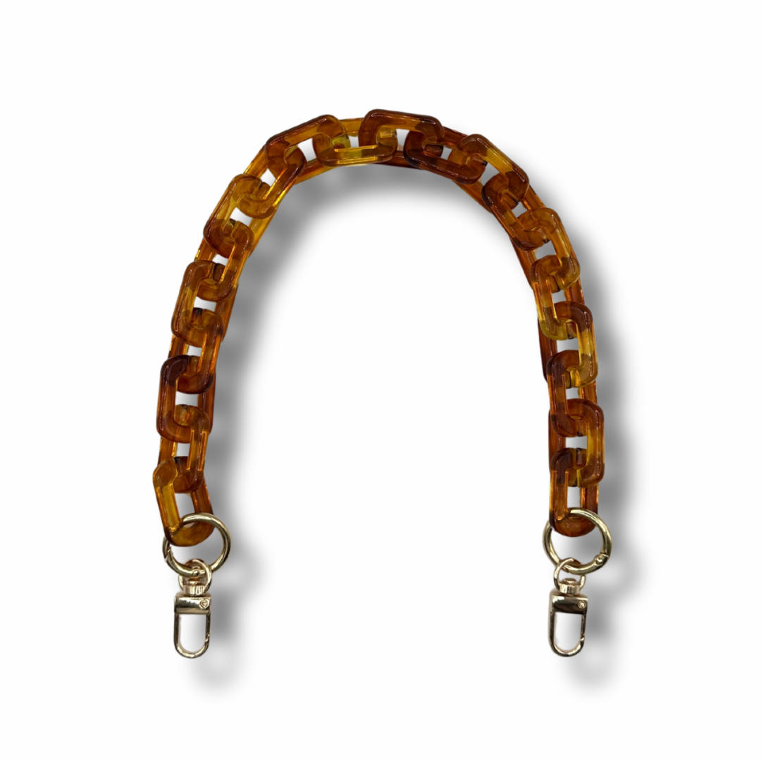 Manico per Borse Uncinetto Effetto Marmo – 44 cm Ambra