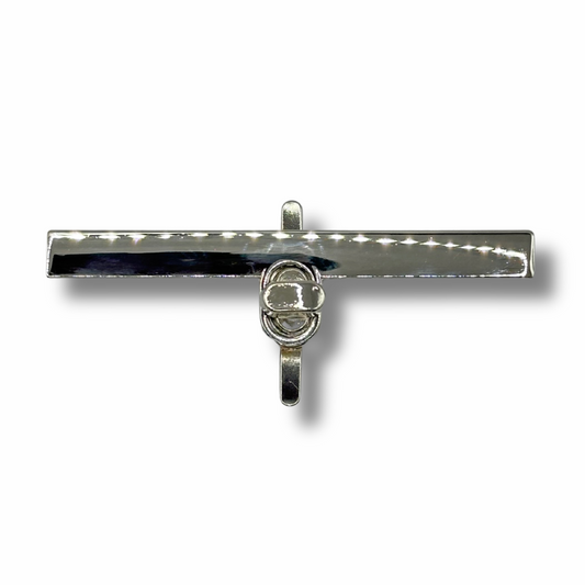 Chiusura Girello Rettangolare Argento 94x24mm per Borse