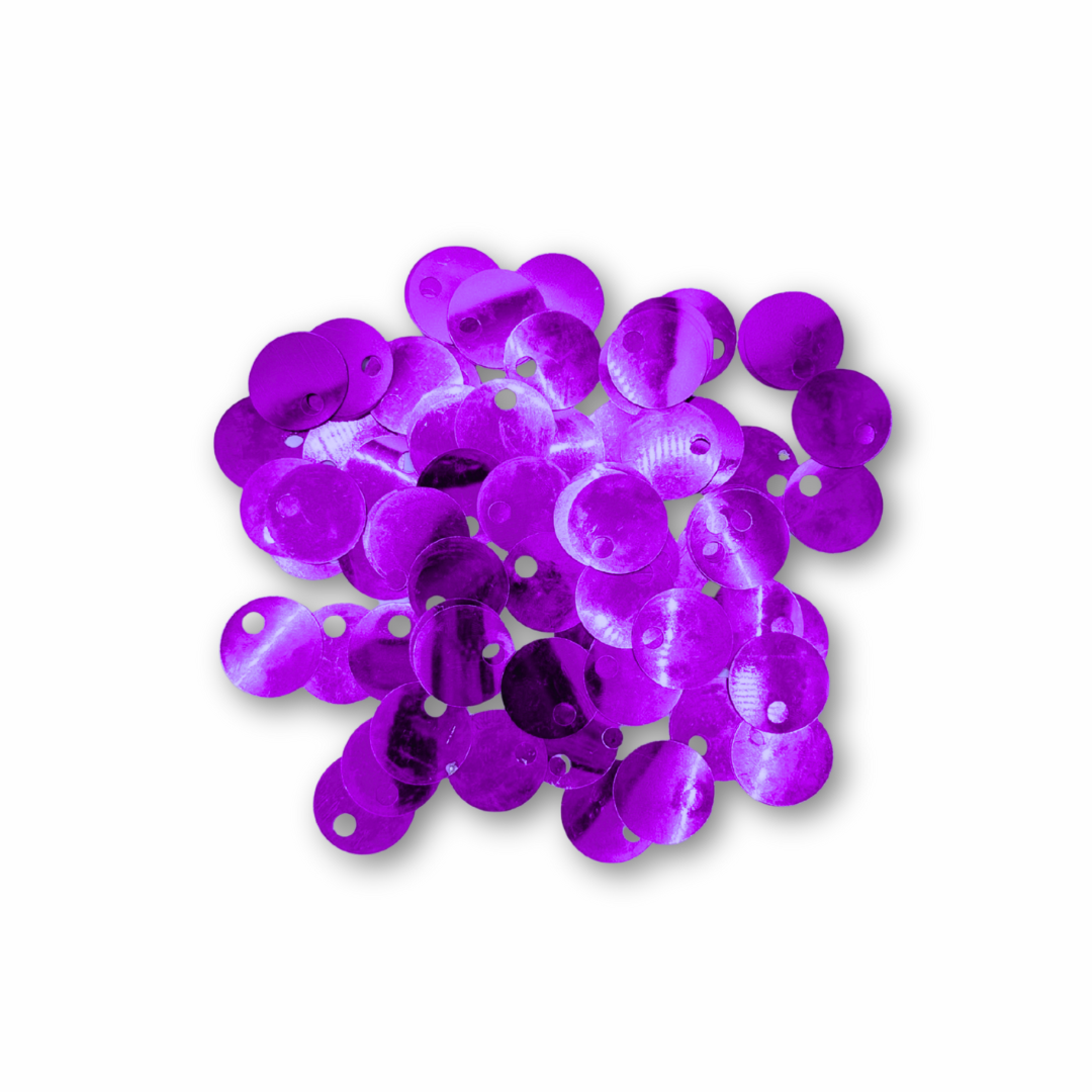 Paillettes Lisce per Borse Viola- Foro 5mm